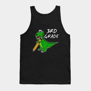 3rd Grade Dinosaur T-Rex Back To School 2022 Tank Top